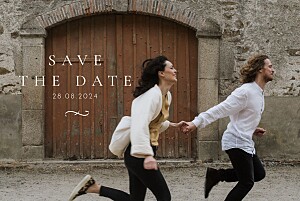 Solfa (landscape) white white save the dates Solfa (landscape) white white save the dates