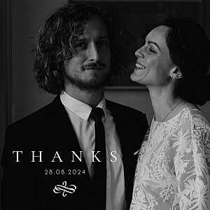 Solfa (4 pages) white wedding thank you cards Solfa (4 pages) white wedding thank you cards