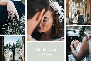 Prosper (4 pages) green green wedding thank you cards Prosper (4 pages) green green wedding thank you cards