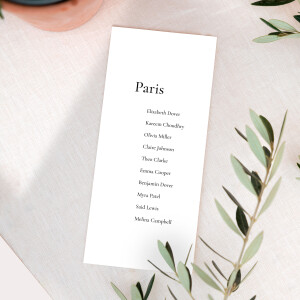 Wedding Table Plan Cards Today & Always White