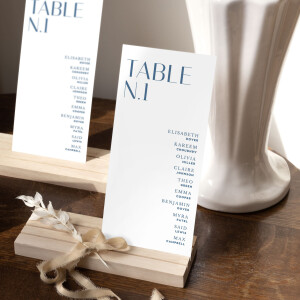 Wedding Table Plan Cards The Big Day Blue