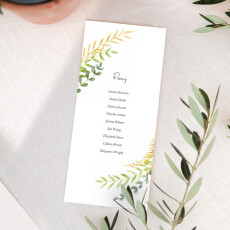 Wedding Table Plan Cards Enchanted Green