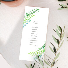 Wedding Table Plan Cards Enchanted Blue