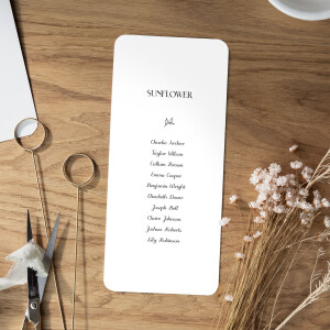 Wedding Table Plan Cards Subtle Sprig White