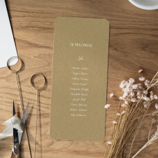 Wedding Table Plan Cards Subtle Sprig Beige