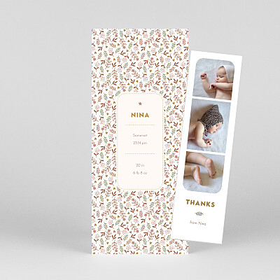 Sweet liberty (bookmark) bis pink pink baby thank you cards Sweet liberty (bookmark) bis pink pink baby thank you cards