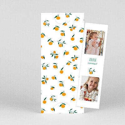 The golden orchard (bookmark) orange girls kids party invitations The golden orchard (bookmark) orange girls kids party invitations