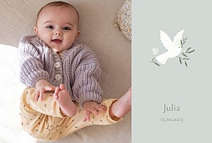 Little dove (landscape) blue baby announcements Little dove (landscape) blue baby announcements