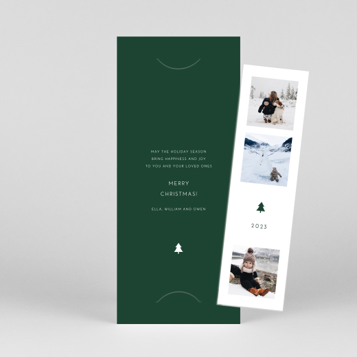 Christmas Cards Elegant Sapling (Bookmark) Green - View 1