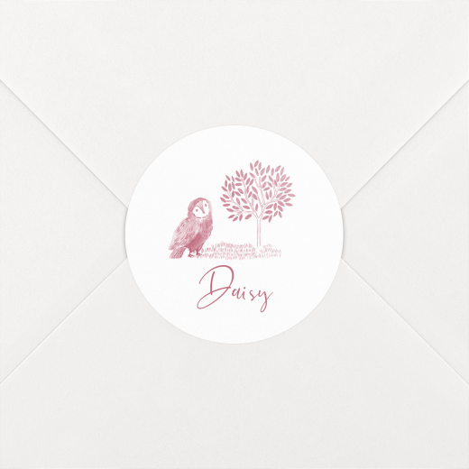 Baby Stickers Woodland Wishes Pink - View 1
