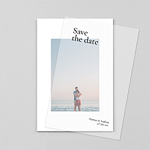 Save The Dates Today & Always Small Portrait (Vellum) White