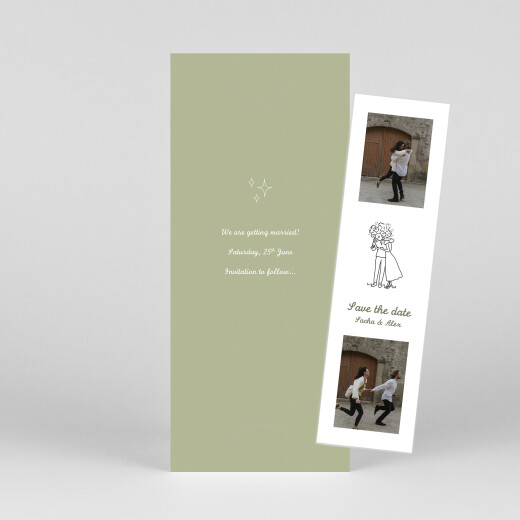 Save The Dates Your day, your way (Bookmark) Green - View 1 Save The Dates Your day, your way (Bookmark) Green - View 1