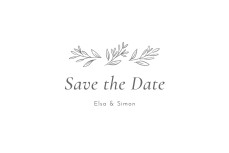 Save The Dates Poetic Grey