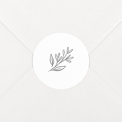 Botanical Embrace Wedding Envelope Stickers - Personalised - Rosemood