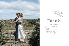 Wedding Thank You Cards Poetic (4 pages) Grey