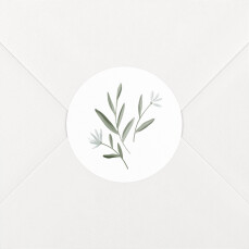 Wedding Envelope Stickers Grace White