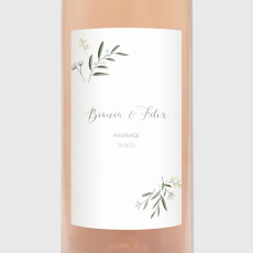 Wedding Wine Labels Grace White