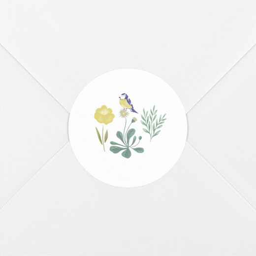 Baby Stickers Enchanted Greenery White - View 1