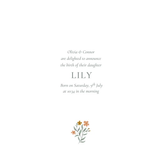 Baby Announcements Enchanted Greenery (4 Pages) White - Page 3