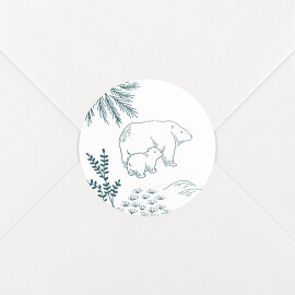 Baby Stickers Botanical Pictos Blue