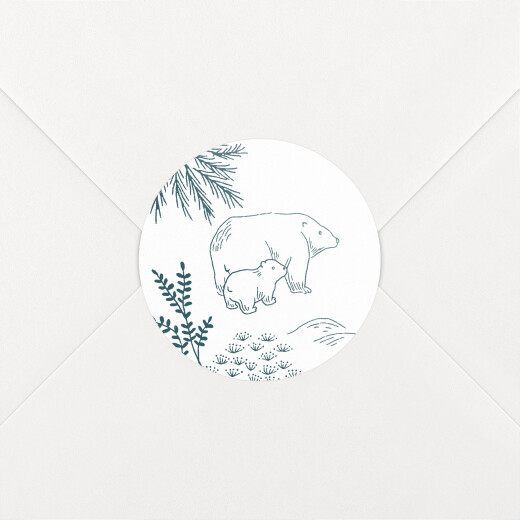 Baby Stickers Botanical Pictos Blue - View 1