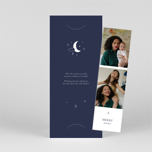 Christmas Cards Celestial (bookmark) Blue - View 1