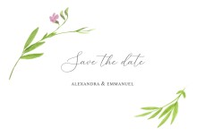 Save The Dates Blooming Pastures Pink