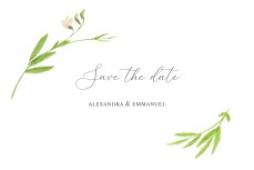 Save The Dates Blooming Pastures Blue