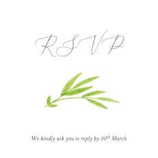 RSVP Cards Blooming Pastures White