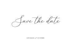 Save The Dates Our Place White