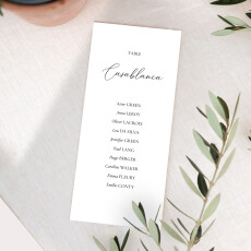 Wedding Table Plan Cards Our place White