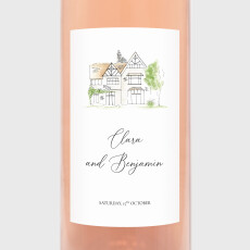 Wedding Wine Labels Our place White Wedding Wine Labels Our place White