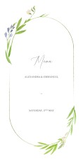 Wedding Menus Blooming Pastures Blue Wedding Menus Blooming Pastures Blue