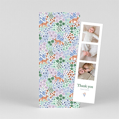Animal Baby Thank You Cards, Baby Thank You Cards Personalisable - Rosemood