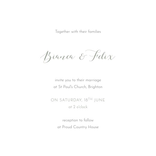 Wedding Invitations Grace (4 Pages) Foil Blue - Page 3