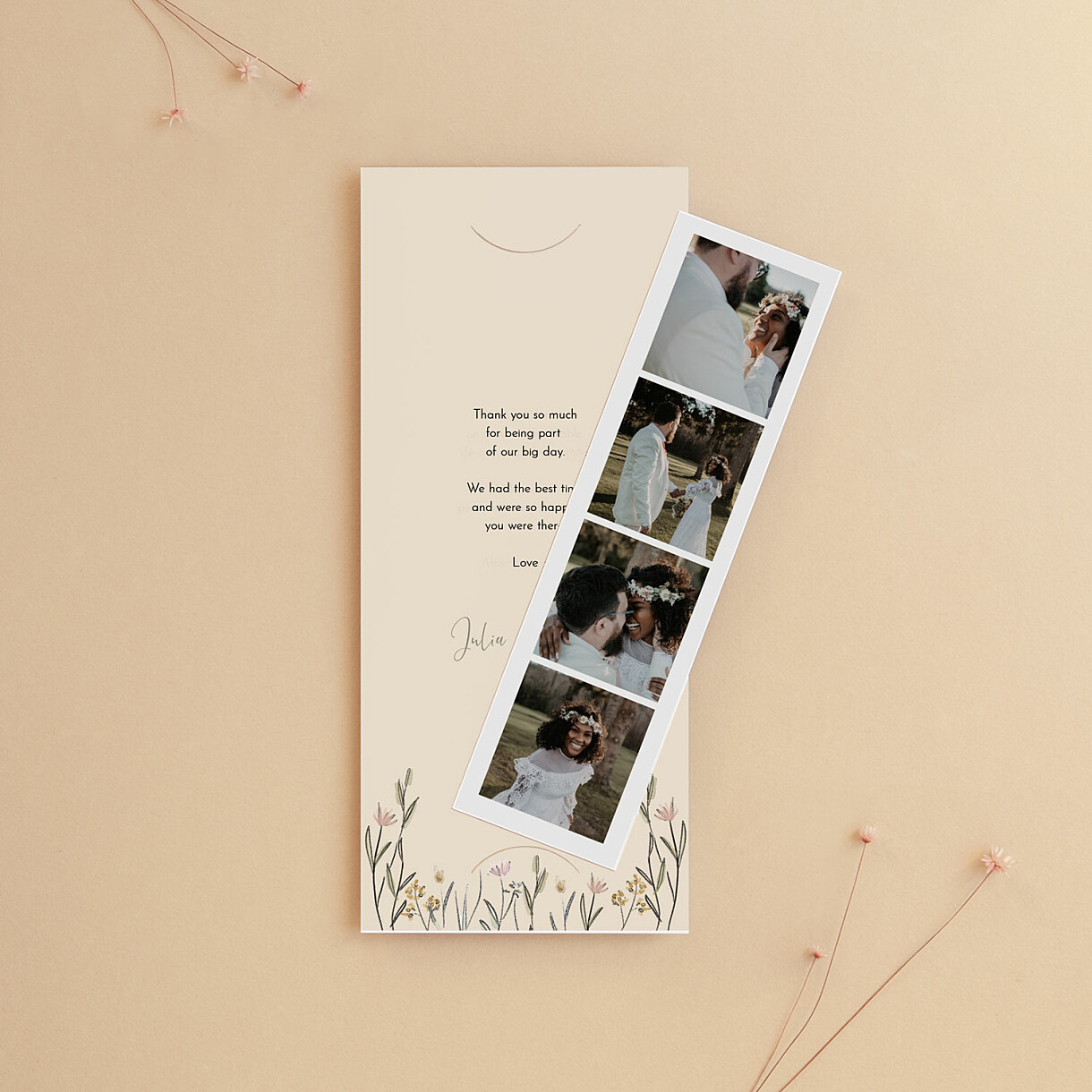 Lovely newlyweds wedding thank you cards Lovely newlyweds wedding thank you cards
