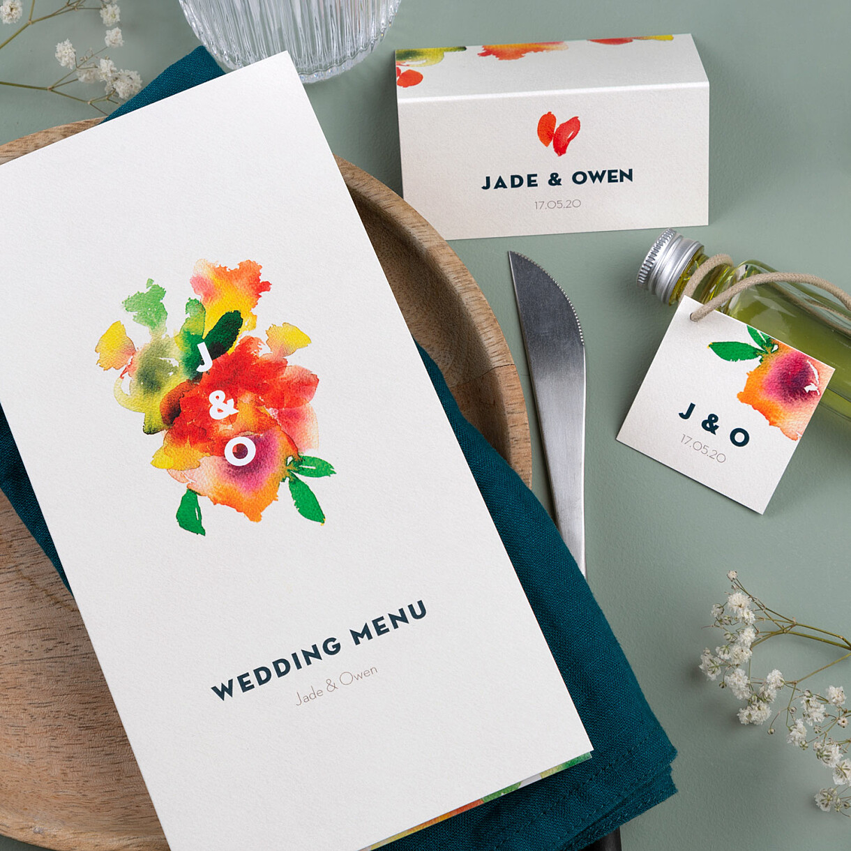 Bloom wedding menus Bloom wedding menus