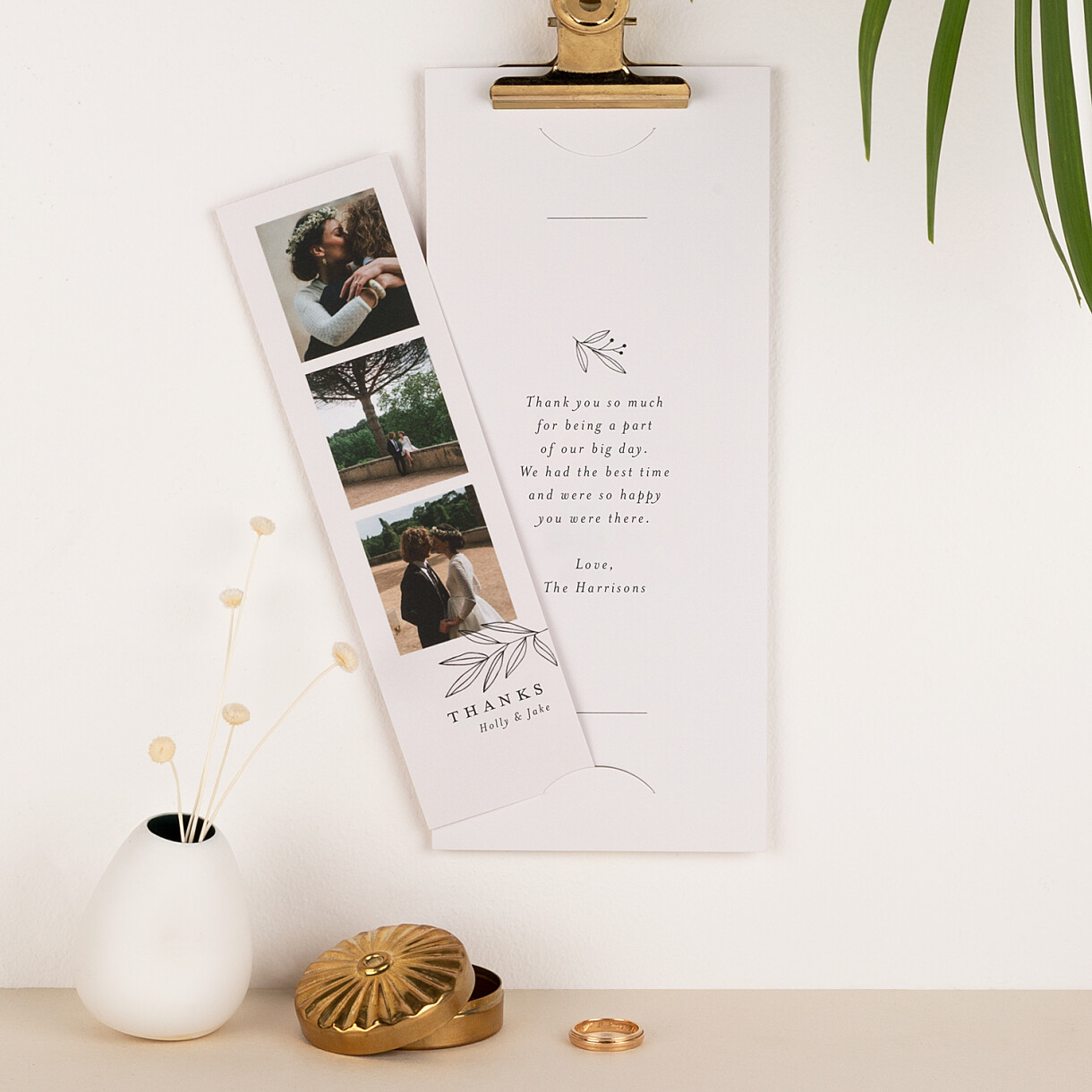 Budding branch wedding thank you cards Budding branch wedding thank you cards