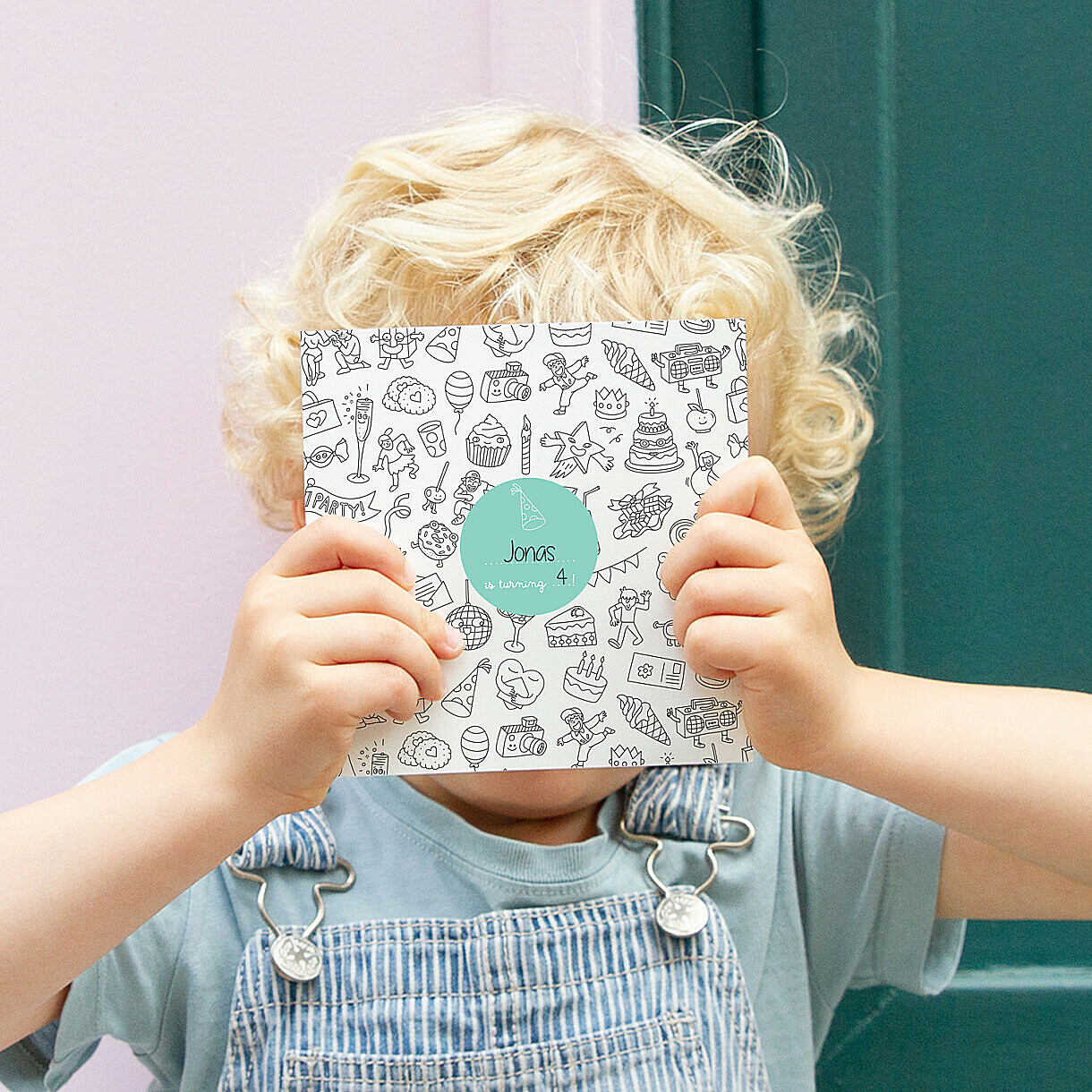 Colour in! by omy kids party invitations Colour in! by omy kids party invitations