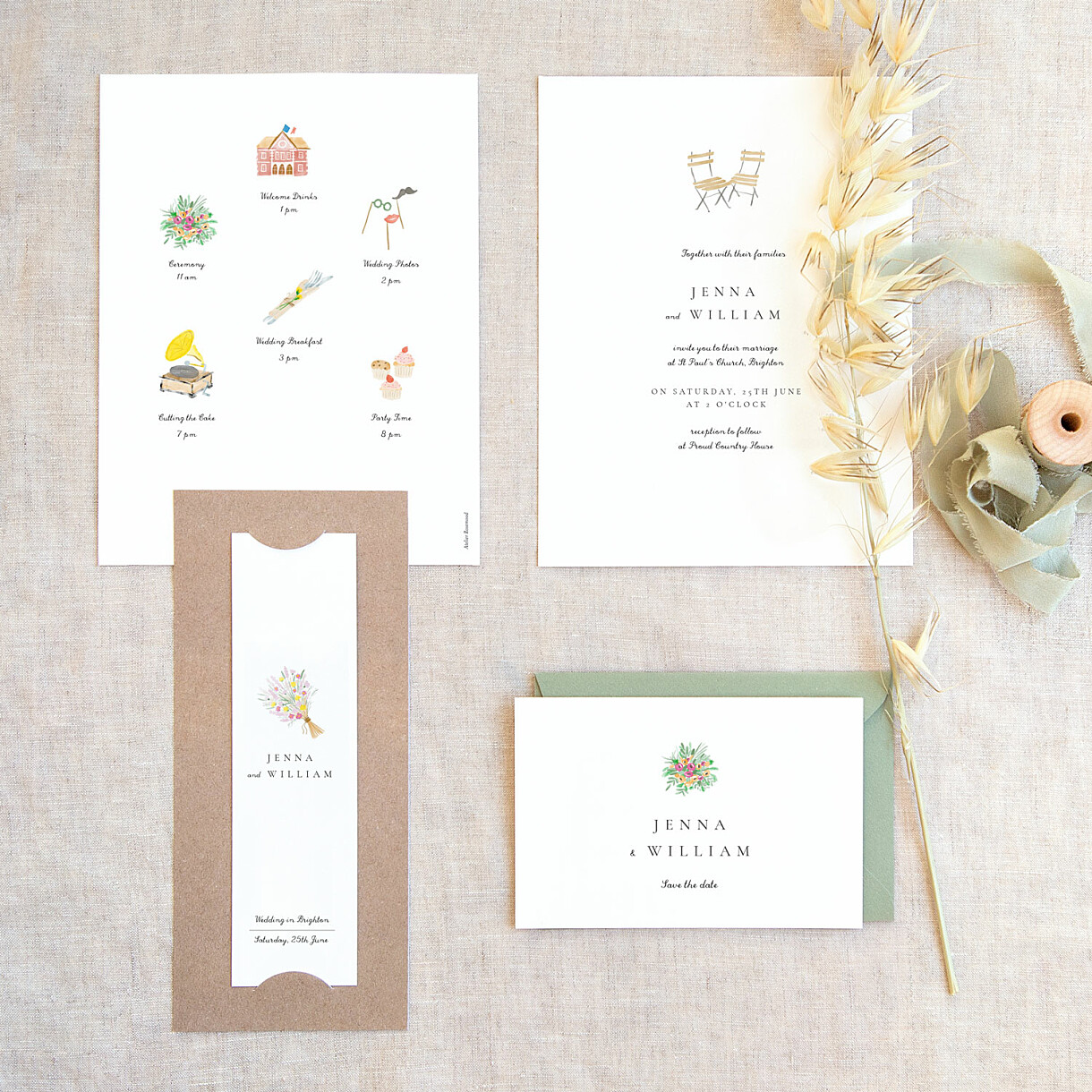 Your wedding in watercolour wedding invitations Your wedding in watercolour wedding invitations