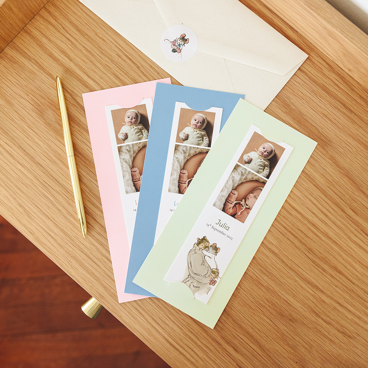 Ernest and célestine i baby thank you cards Ernest and célestine i baby thank you cards