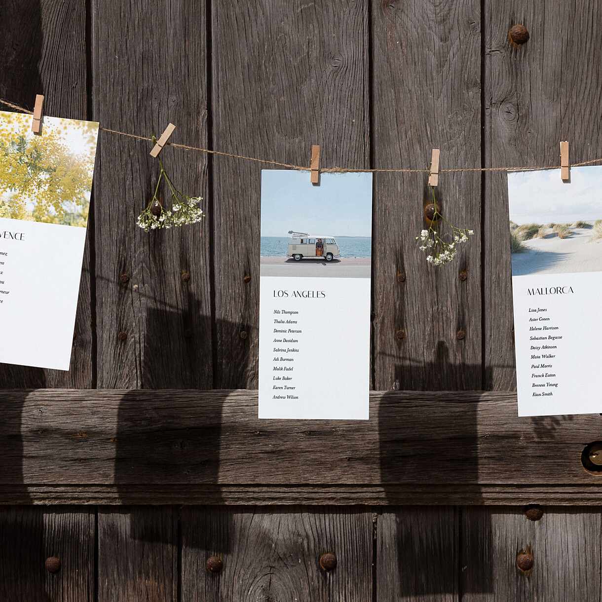 Insignia wedding table plan cards Insignia wedding table plan cards