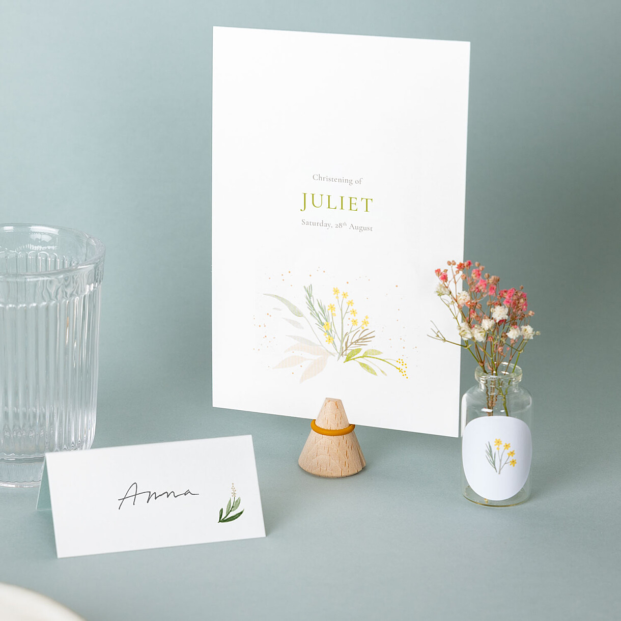Everlasting love christening place cards Everlasting love christening place cards